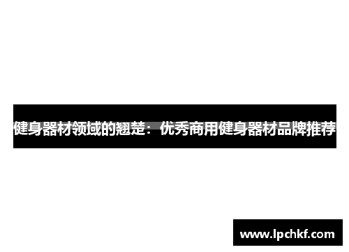 健身器材领域的翘楚：优秀商用健身器材品牌推荐